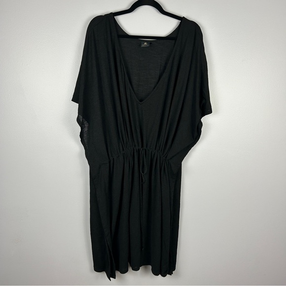 Sea Swimwear Black Longline Swim Coverup 4X - Picture 2 of 12
